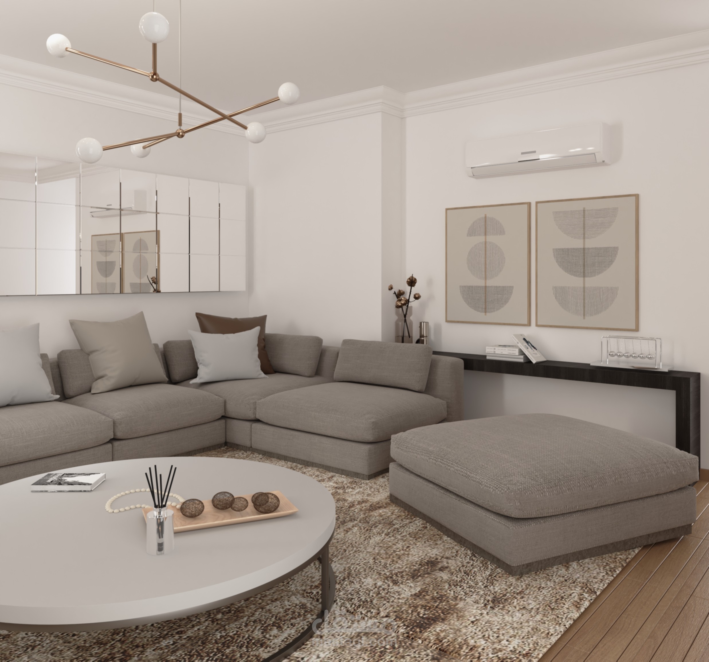modern living room with a contemporary design | مستقل
