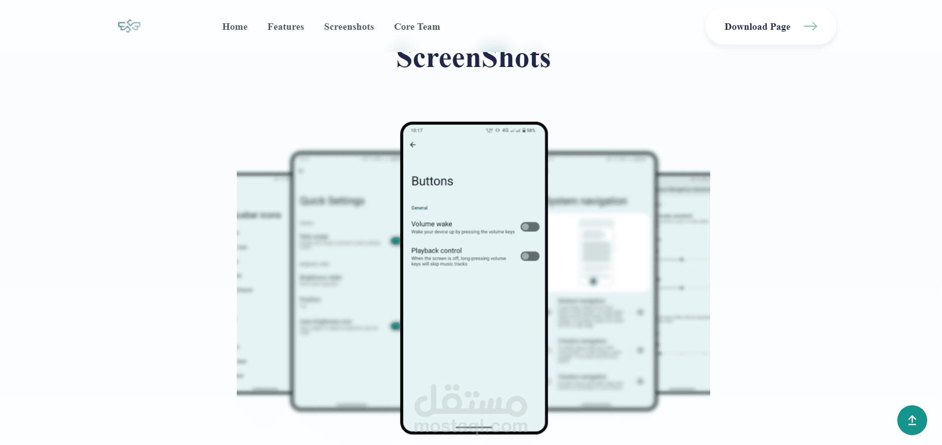 React Landing Page Android Open source website | مستقل