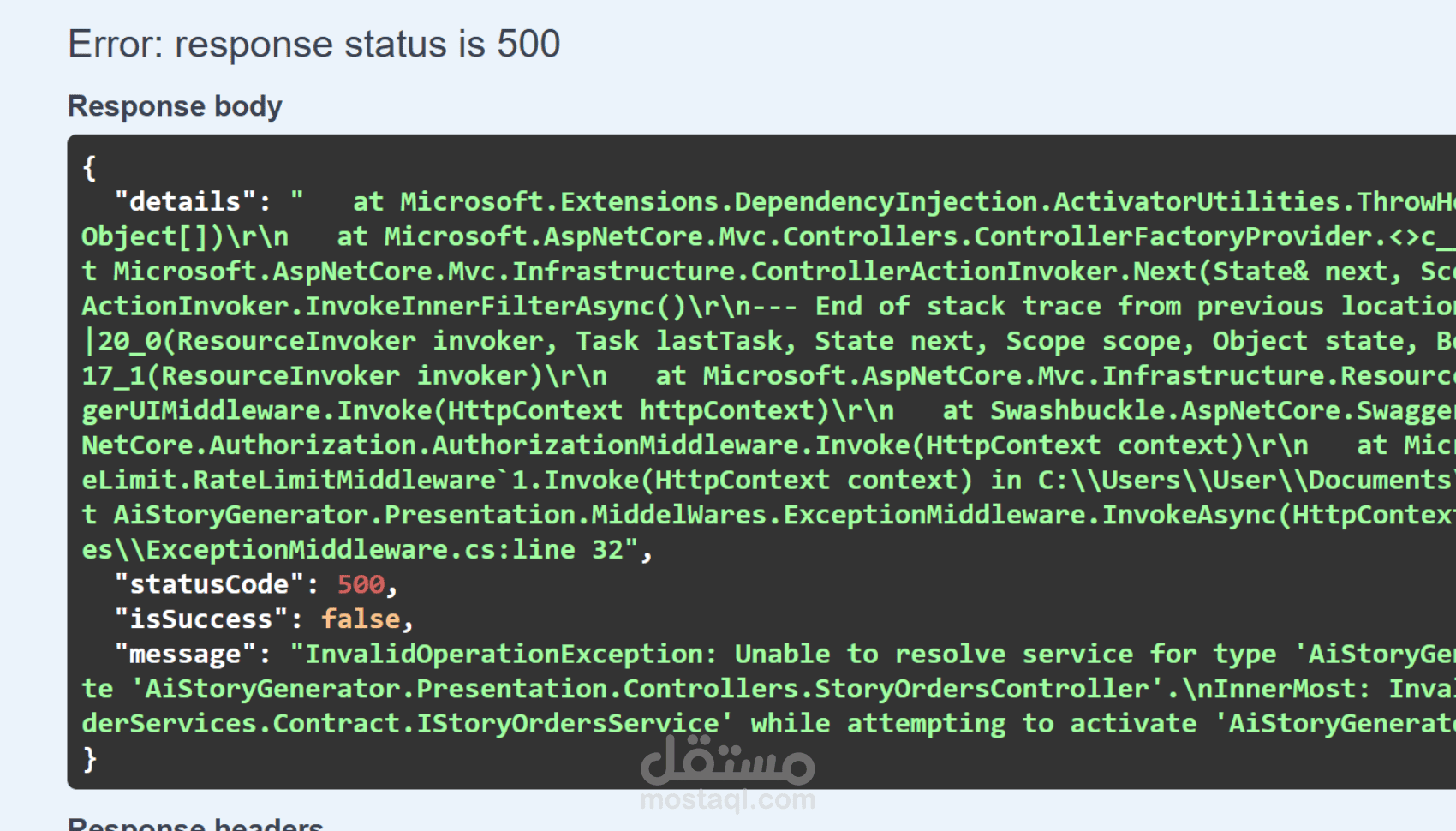 إصلاح خطأ برمجي Bug Fix في مشروع ASP.NET Core | مستقل