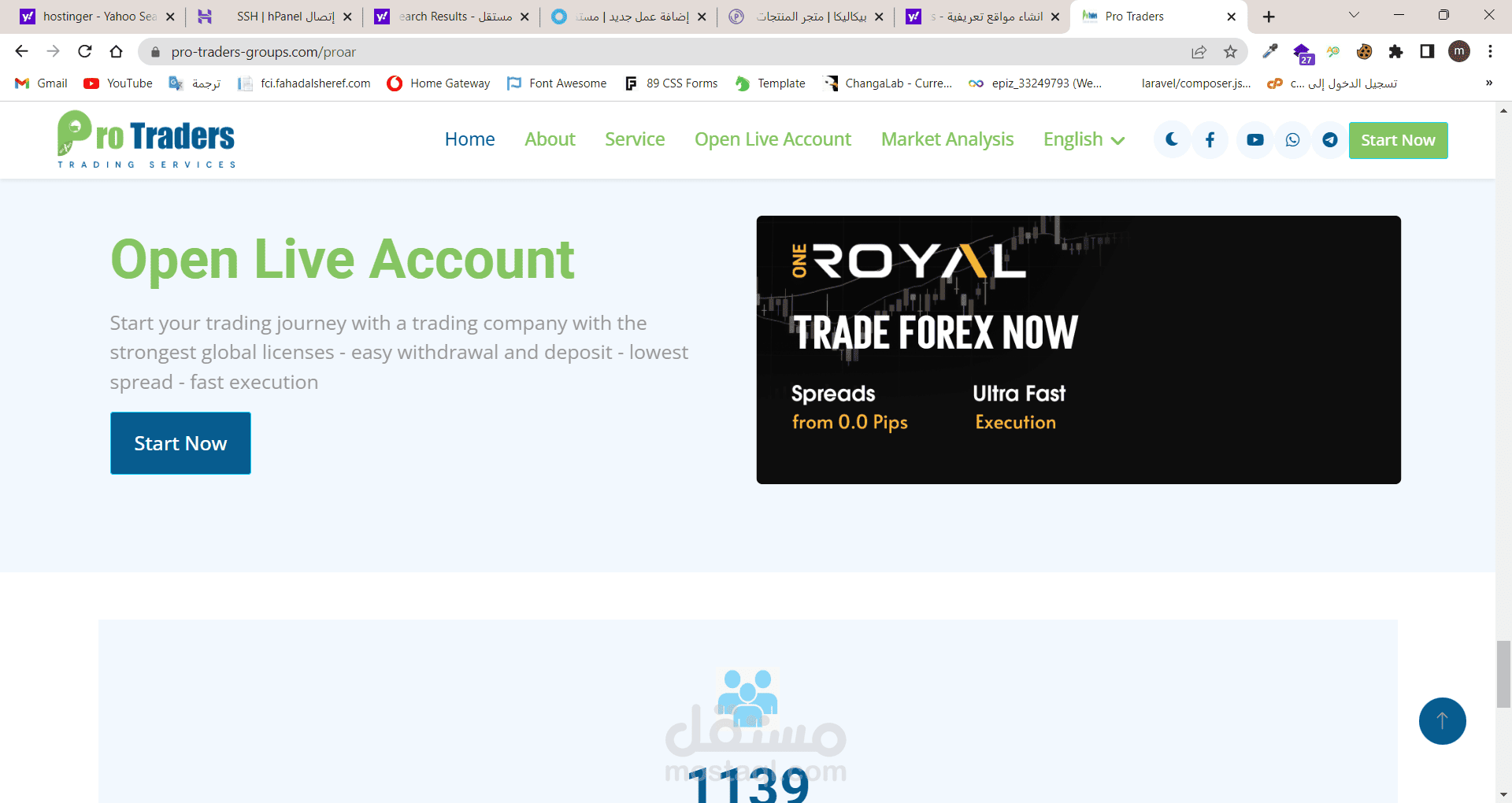 موقع فوركس لشركة Pro Traders group | مستقل