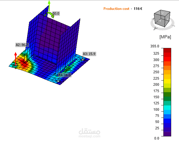 DESIGN OF STEEL SPACE FRAME | مستقل