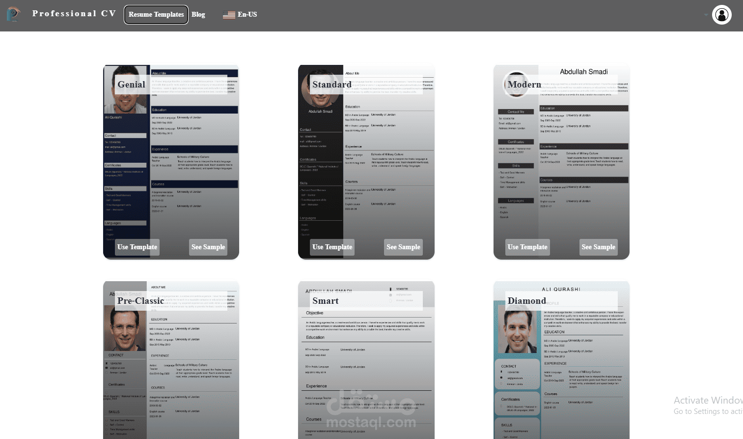 Professional CV - Creator | مستقل