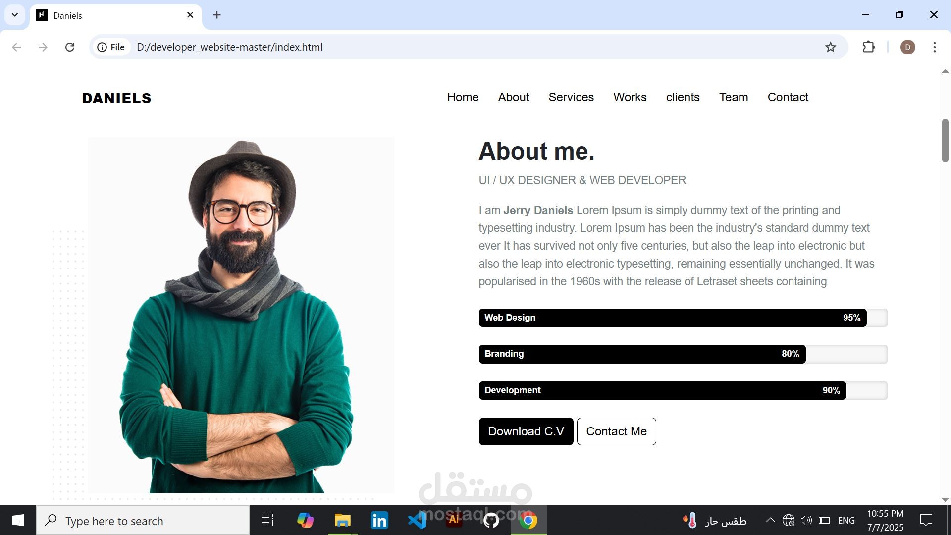Daniels portfolio | مستقل