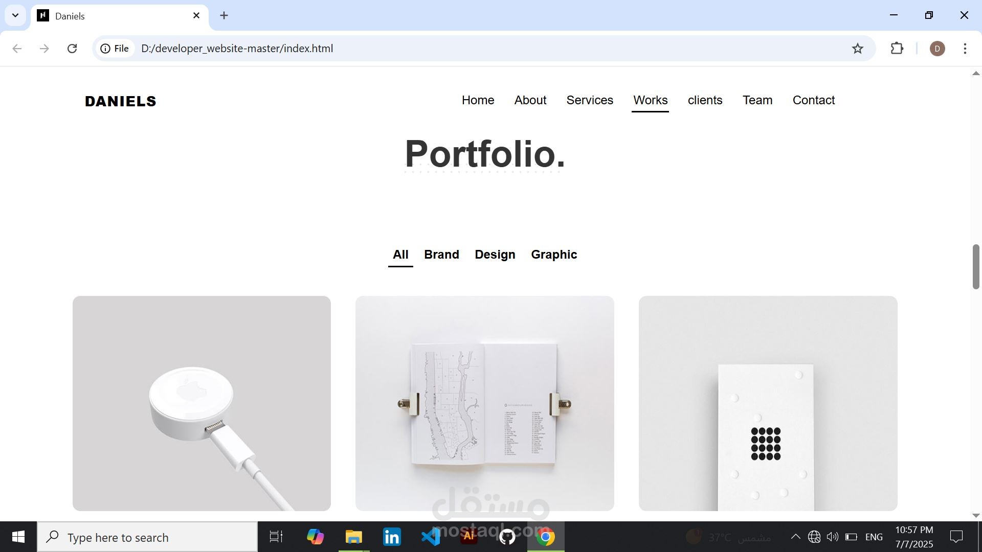Daniels portfolio | مستقل