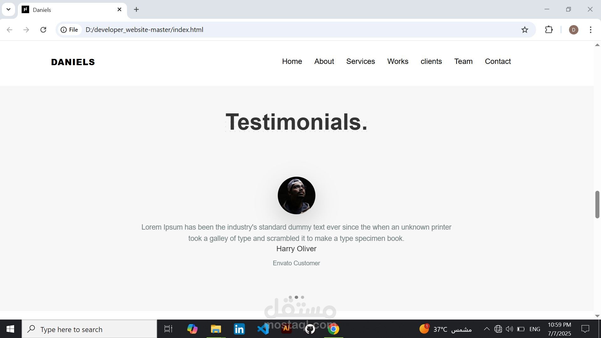 Daniels portfolio | مستقل