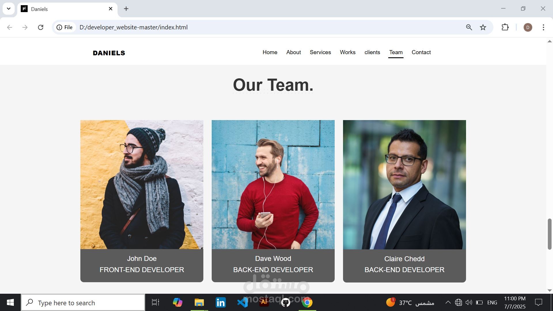 Daniels portfolio | مستقل