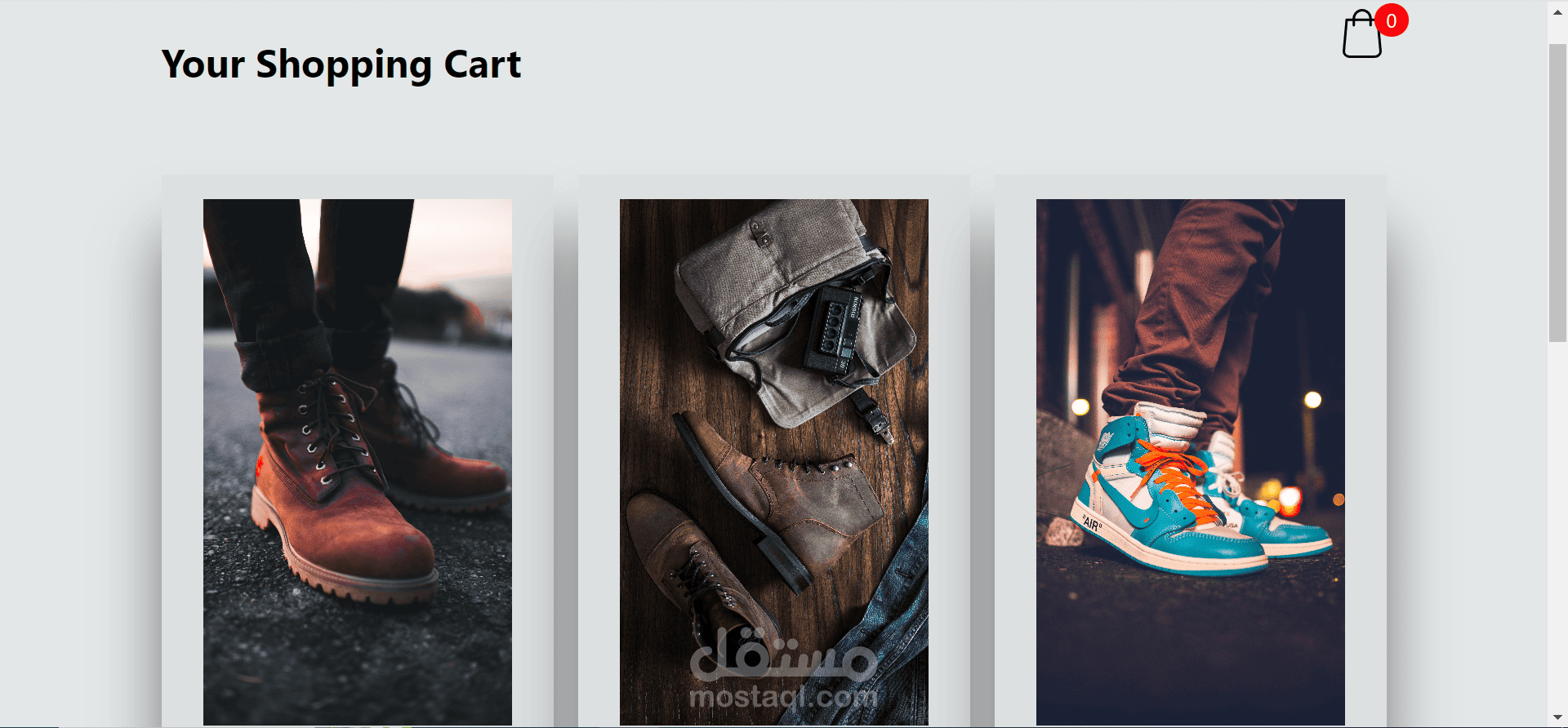 Shoes Store (html , css , js) | مستقل