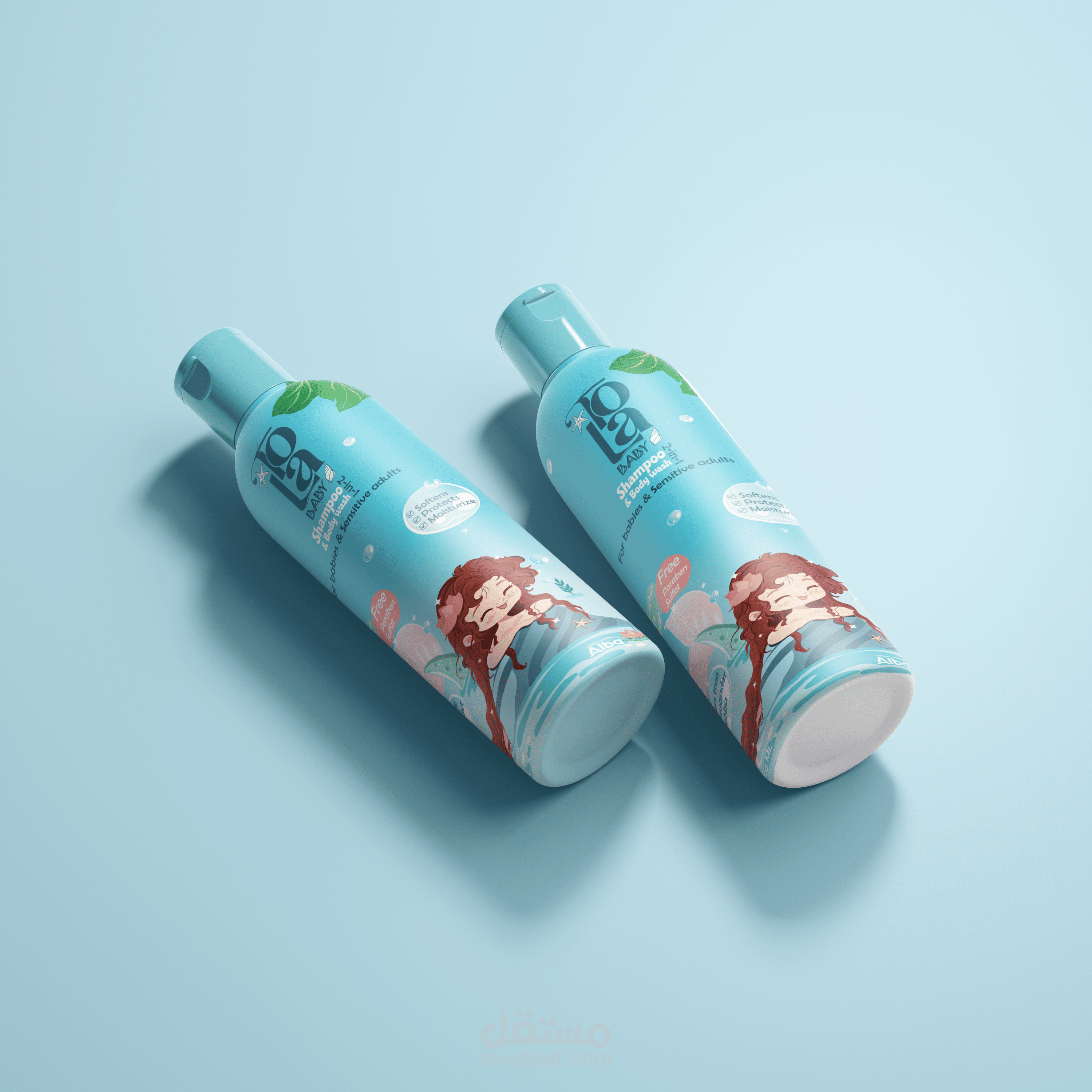 Tolla Packaging Packaging Design for Tola Baby Shampoo and Leave in | مستقل