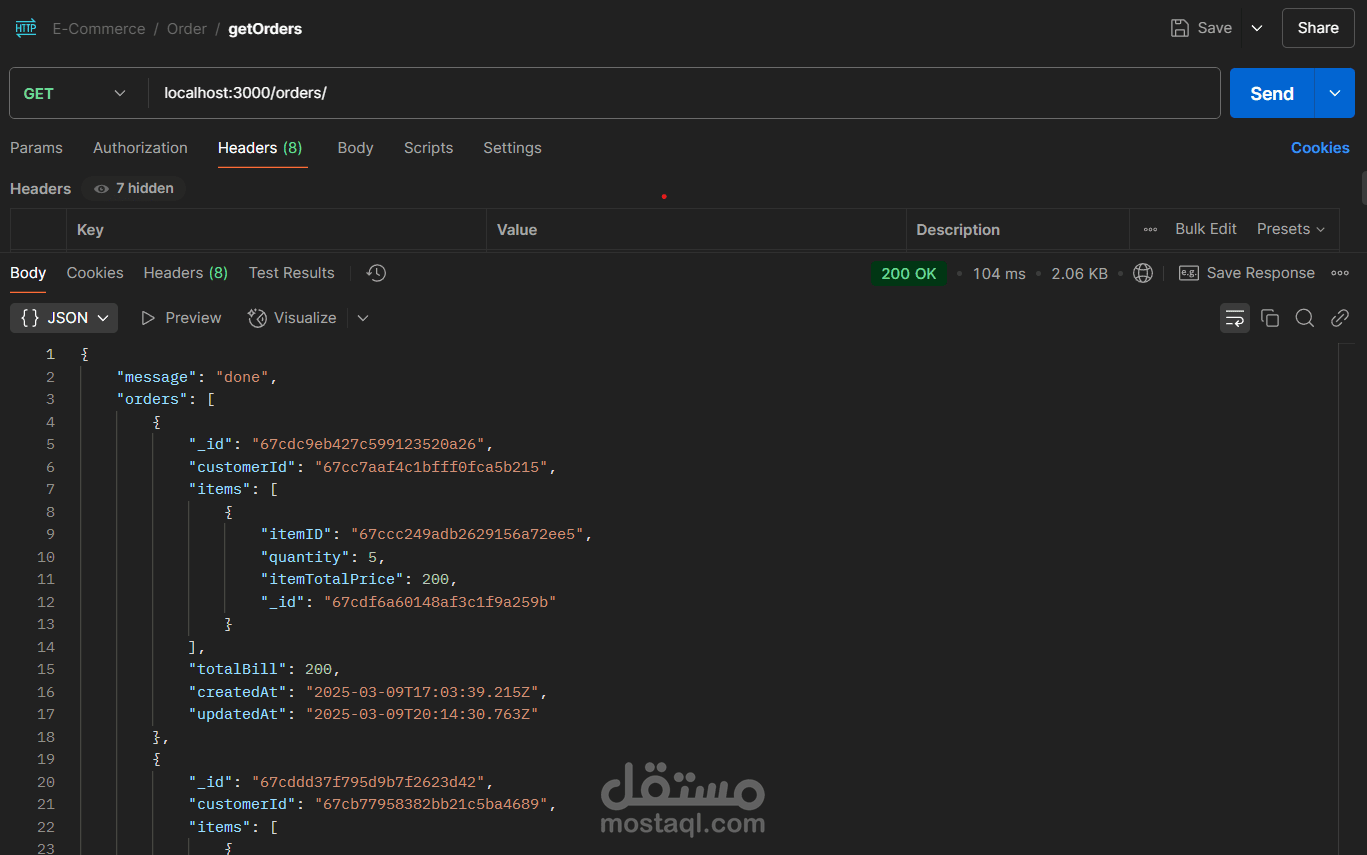 مشروع متجر إلكتروني (E-Commerce) باستخدام Node.js و Express.js و ...