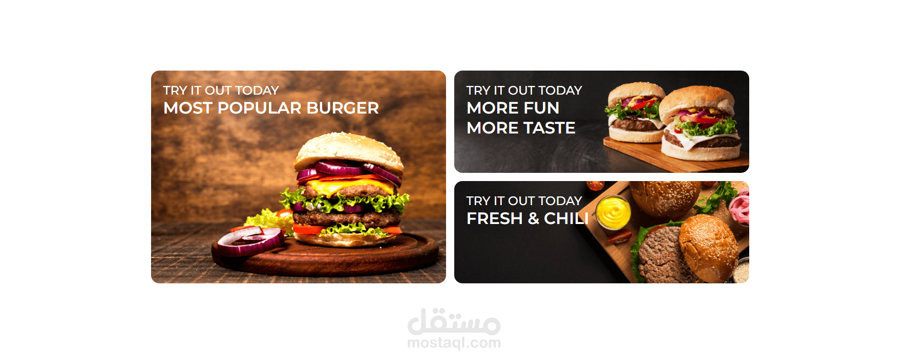 The Burger House Project is a responsive, food-ordering website ...