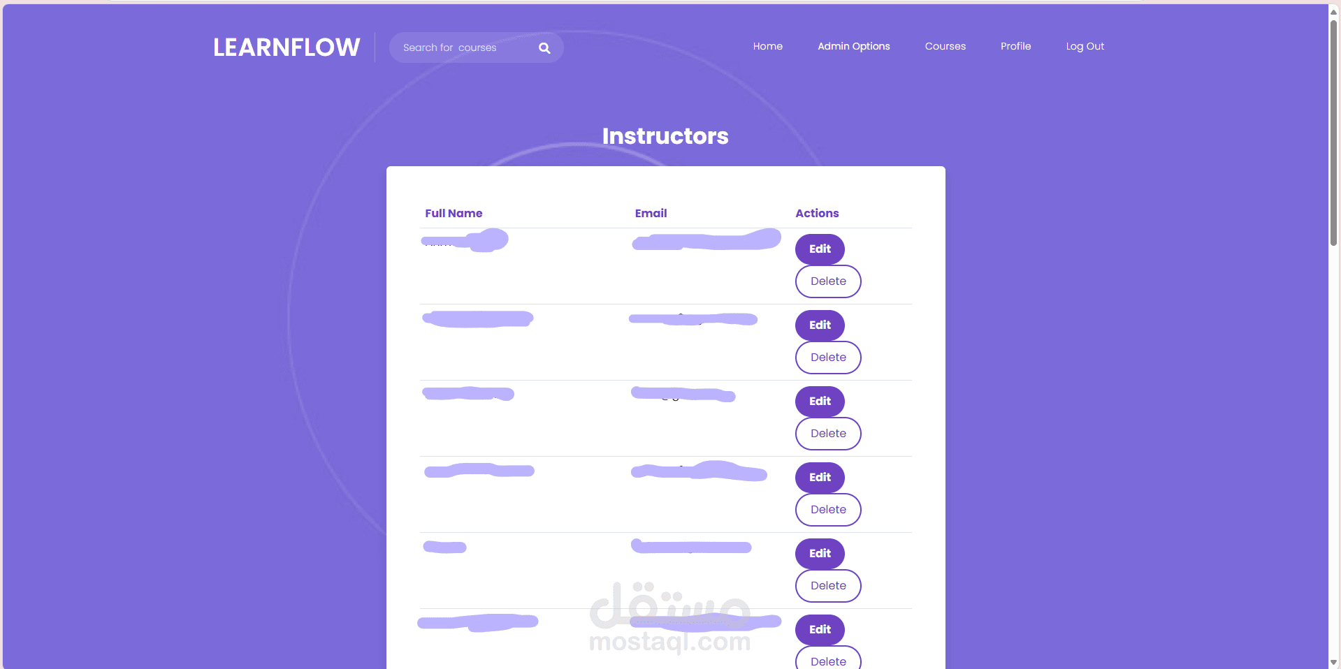 LearnFlow منصة تعليمية متكاملة عبر الإنترنت | مستقل