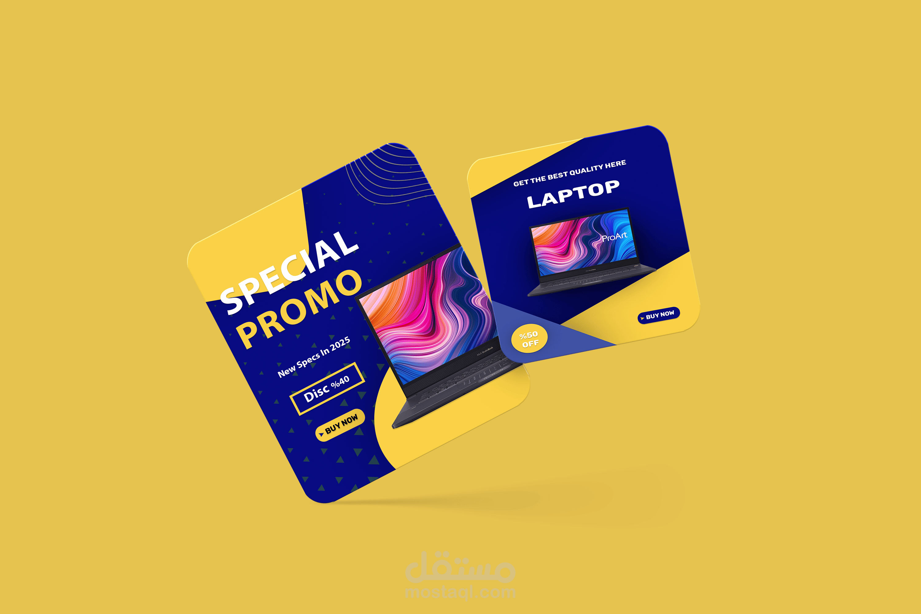 Social Media Showcase For Laptop Marketing | مستقل
