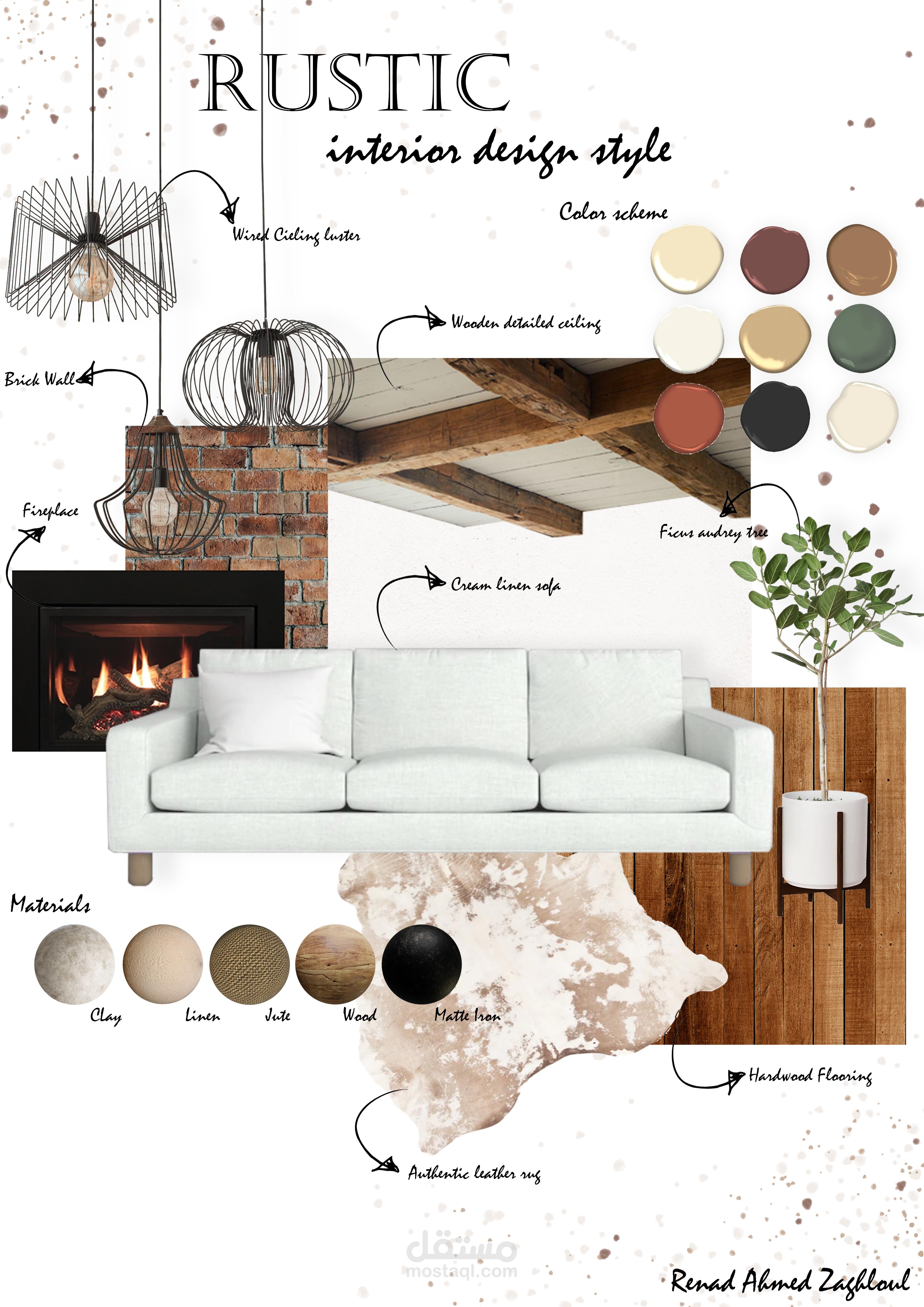 Rustic villa design | مستقل