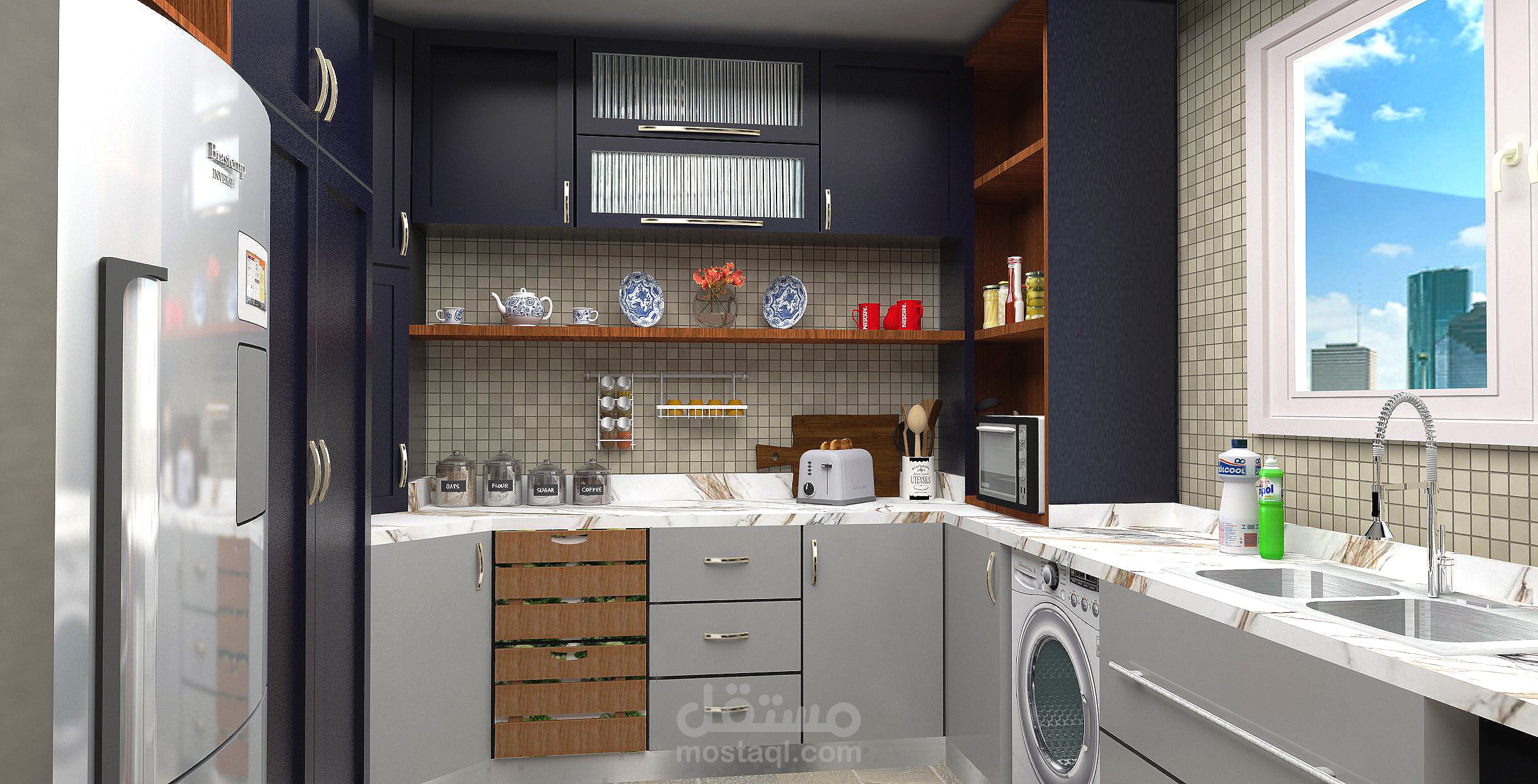 تصميمات لمطابخ ودرسنج