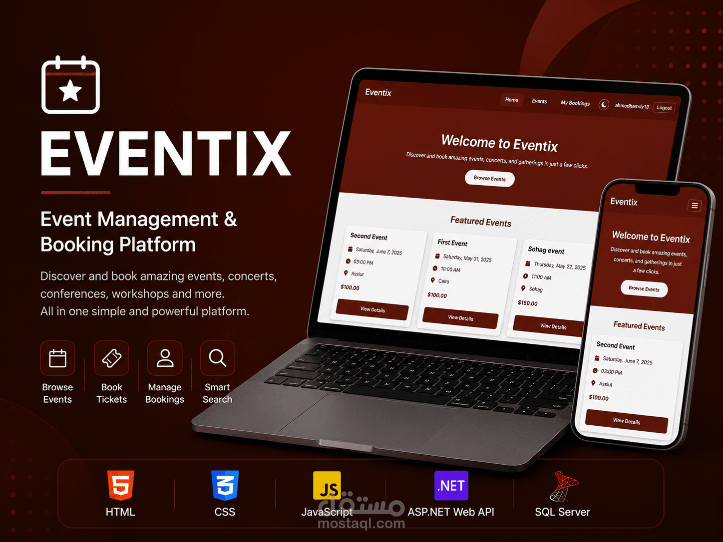 Eventix | منصة متكاملة لإدارة وحجز الفعاليات