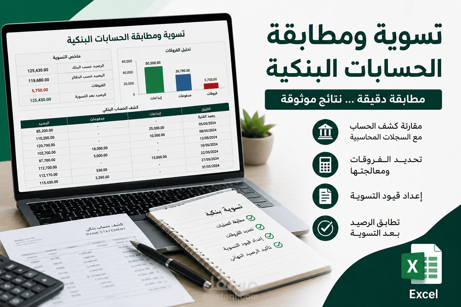 التسويات و المطابقات البنكية
