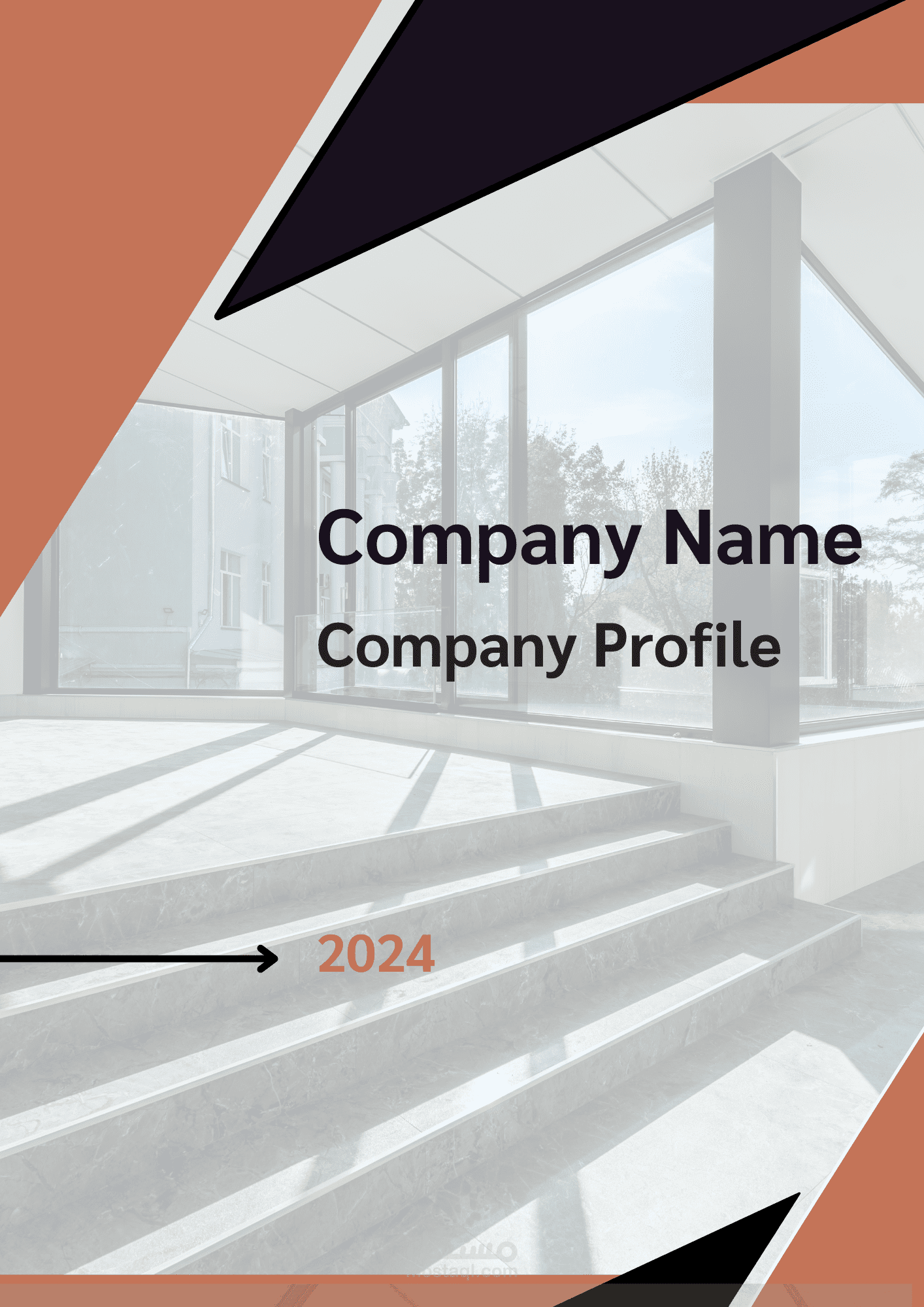 قالب بروفايل شركة باللغة الإنجليزية