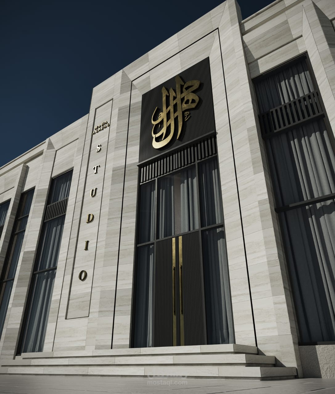 واجهة تجاريه studio maha