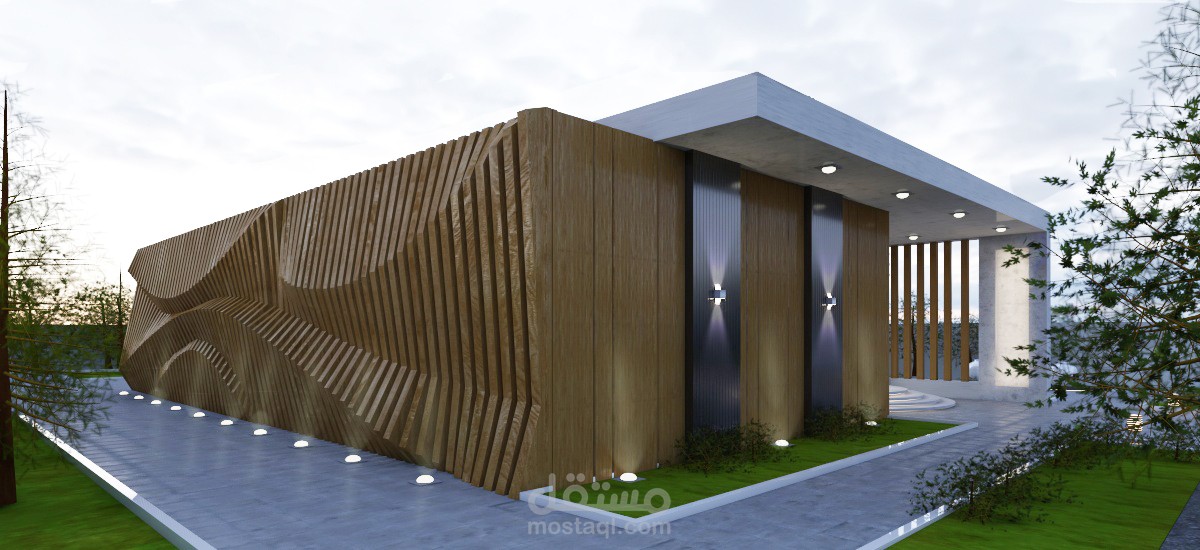 تصميم خارجي لفيلا سكنية
