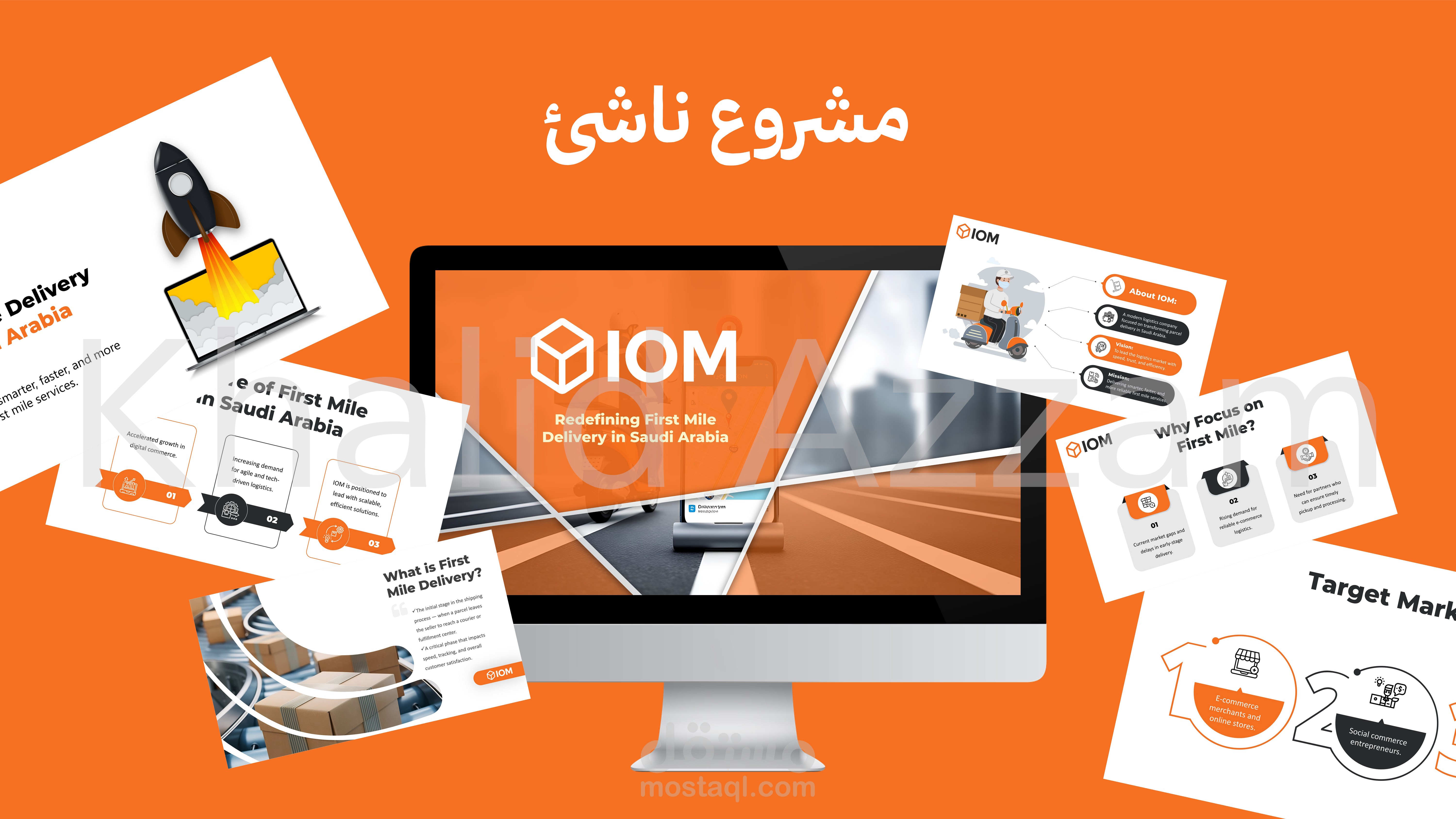 عرض تقديمي لمشروع ناشئ (بوربوينت + PDF)