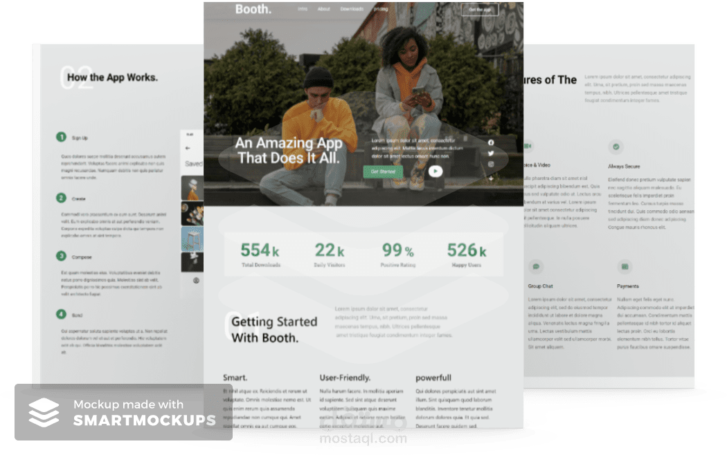 صفحة ترويجيه لتطبيق جوال(Landing page)