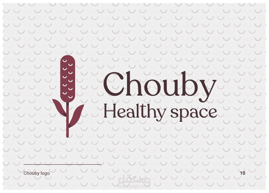 تصميم هوية بصرية لمحل منتجات صحية chouby