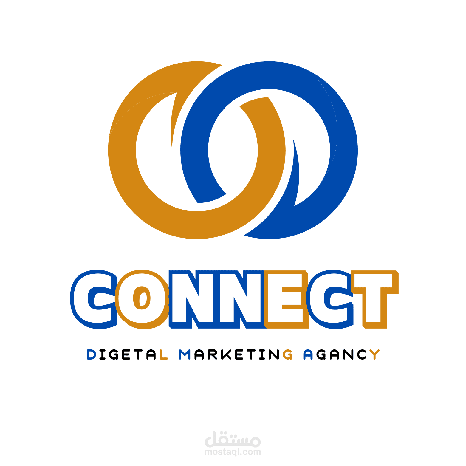 عمل شعار لشركة كونكت غزة