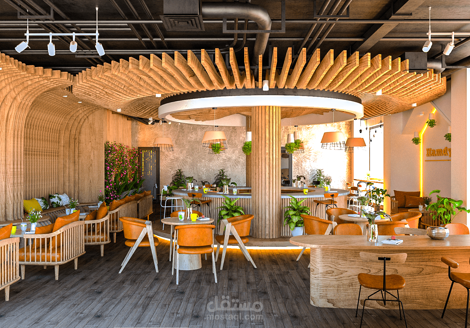 تصميم  كافتيريا