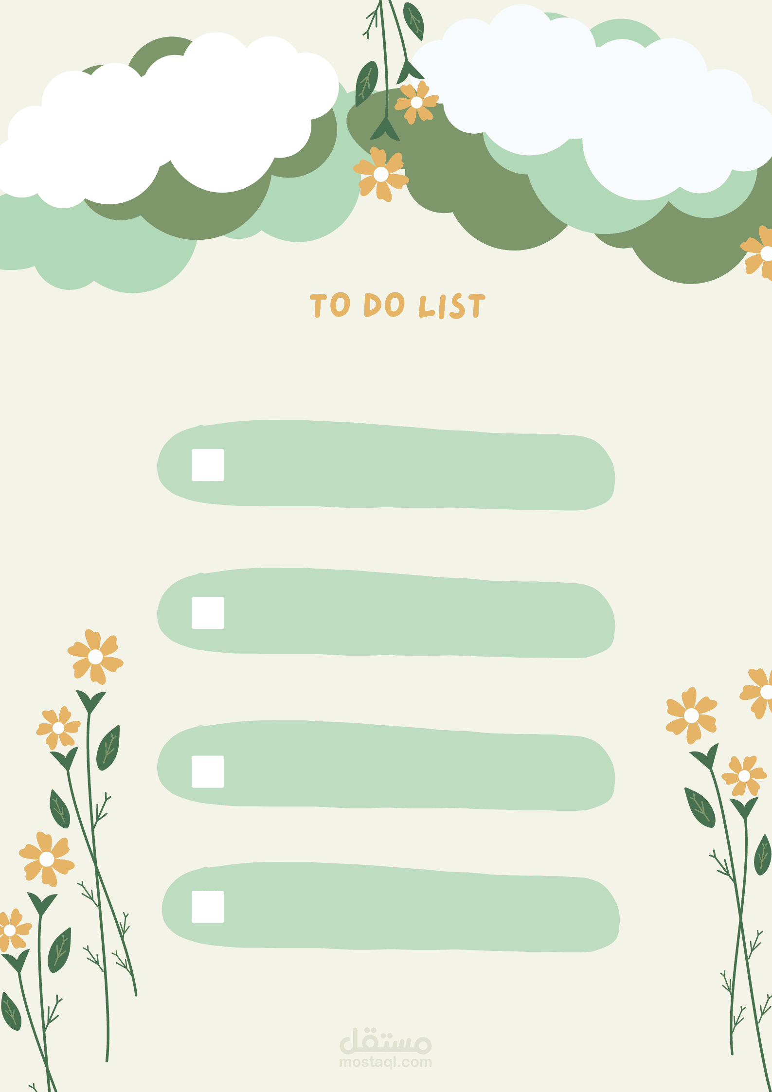 To do list/قائمة أعمال