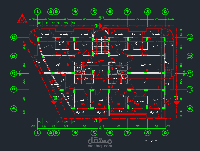 رسم مخطط 2D باستخدام برنامج AutoCAD