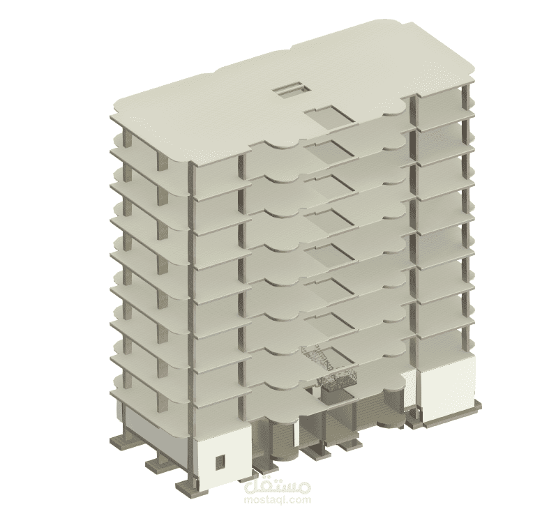 نمذجة مخطط معماري على برنامج Autodesk Revit