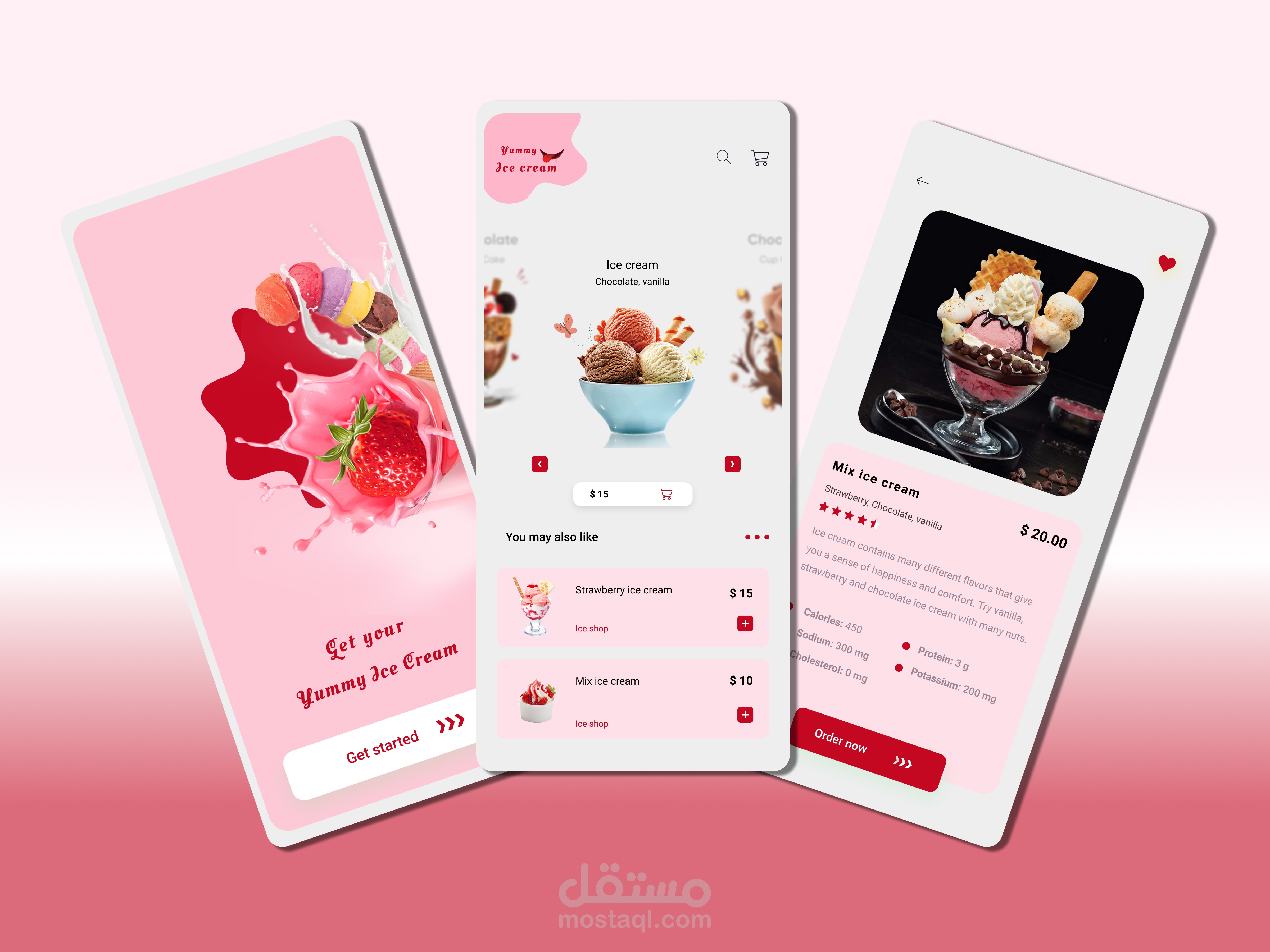 Ice Cream app [UI/UX]