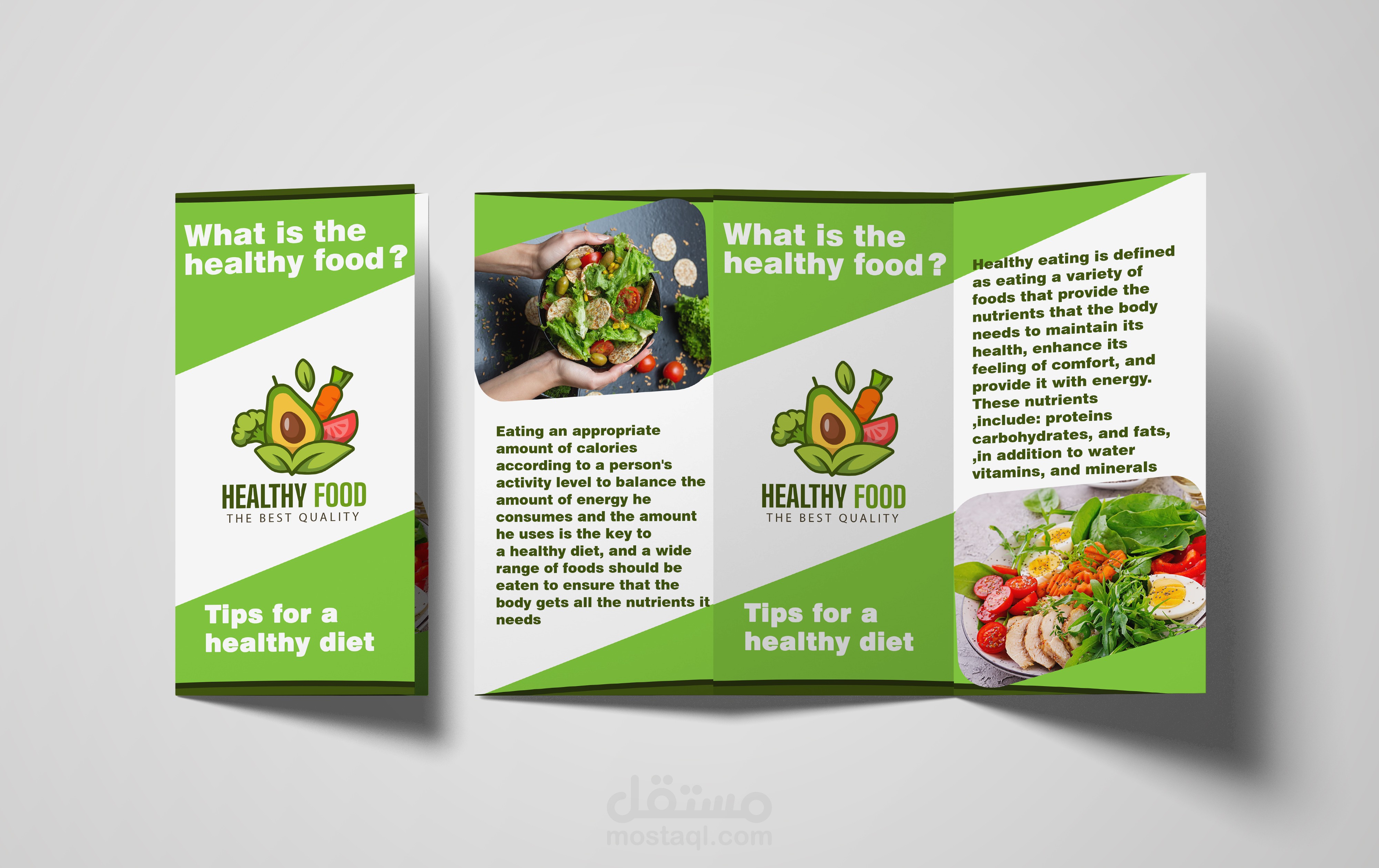 healthy food brochure
