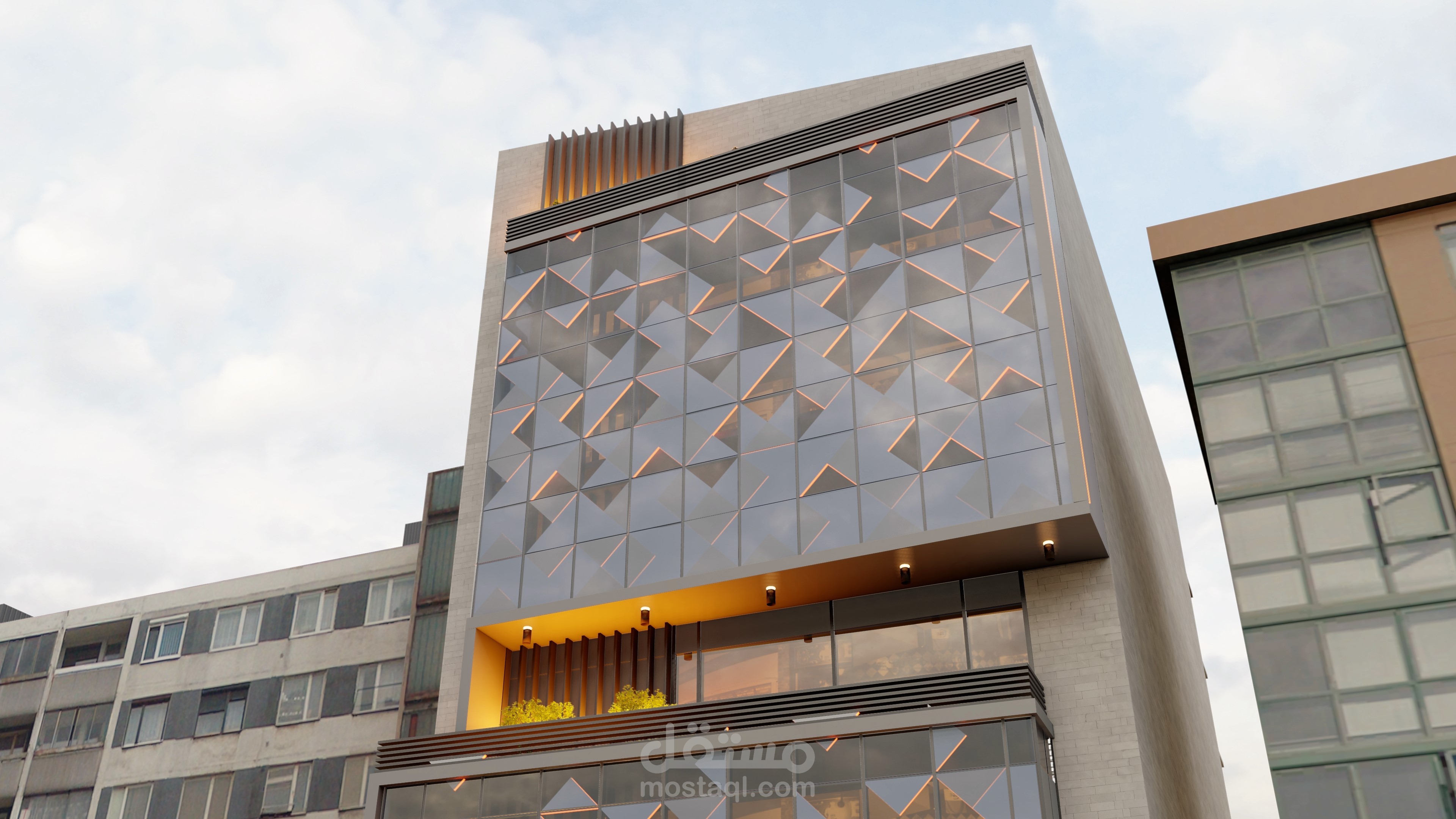 مبنى مكتبي office building