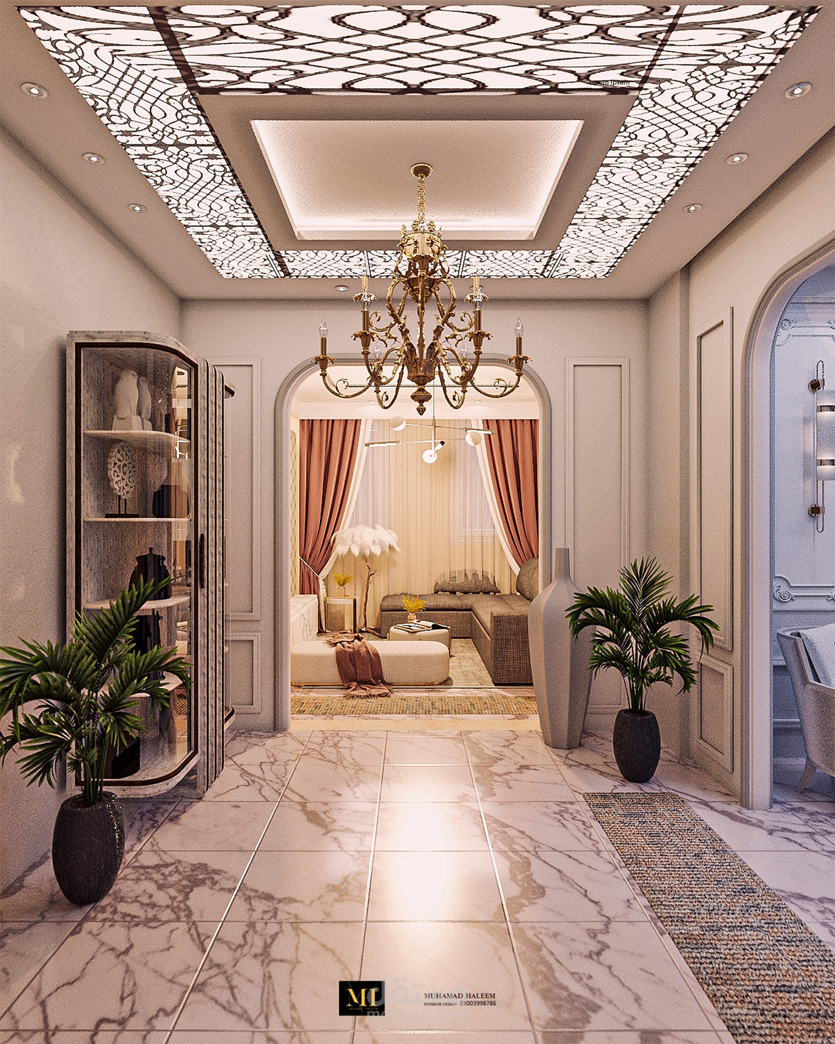 تصميم شقه سكنيه 85