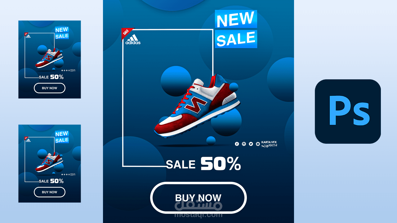 تصميم سوشيال ميديا مختلف