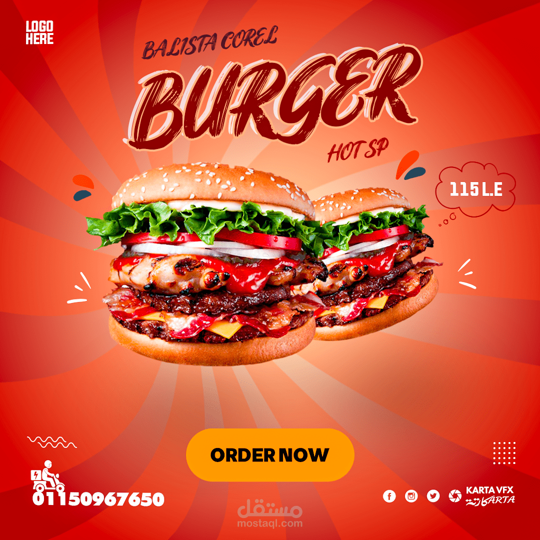 تصميم سوشيال ميديا فيس بوك