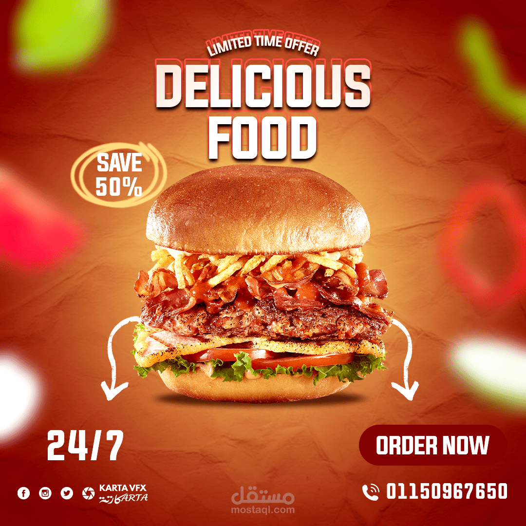 تصميم سوشيال ميديا فيس بوك