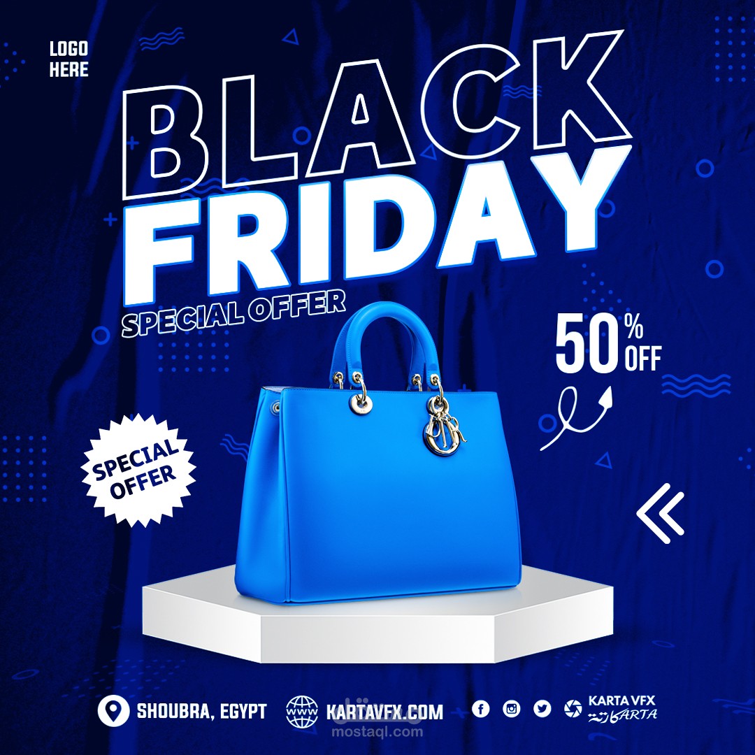 تصميمي للسوشيال ميديا فيس بوك لمنتج بشكل تفصيلي