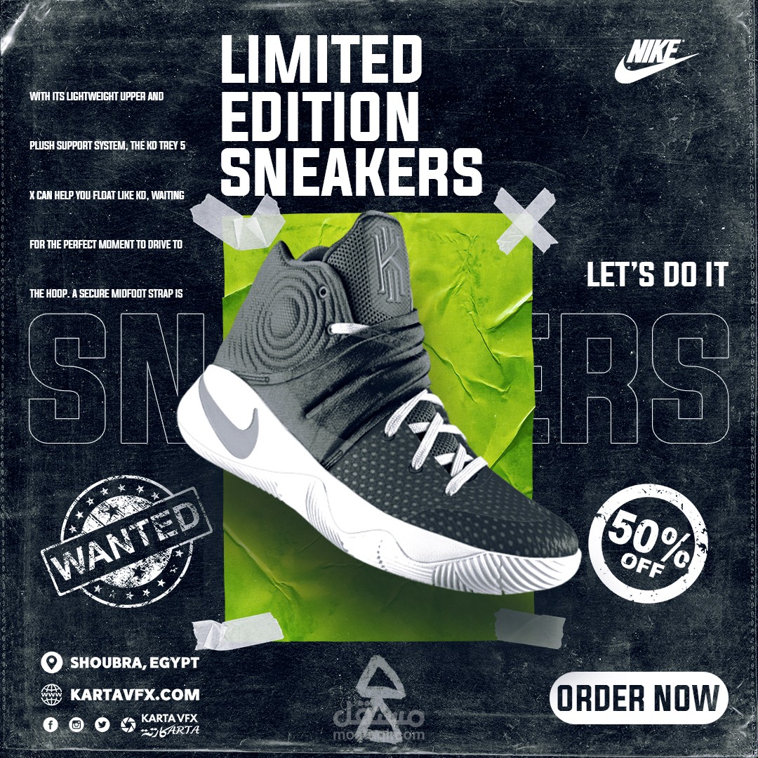 تصميمي للسوشيال ميديا فيس بوك لمنتج بشكل تفصيلي