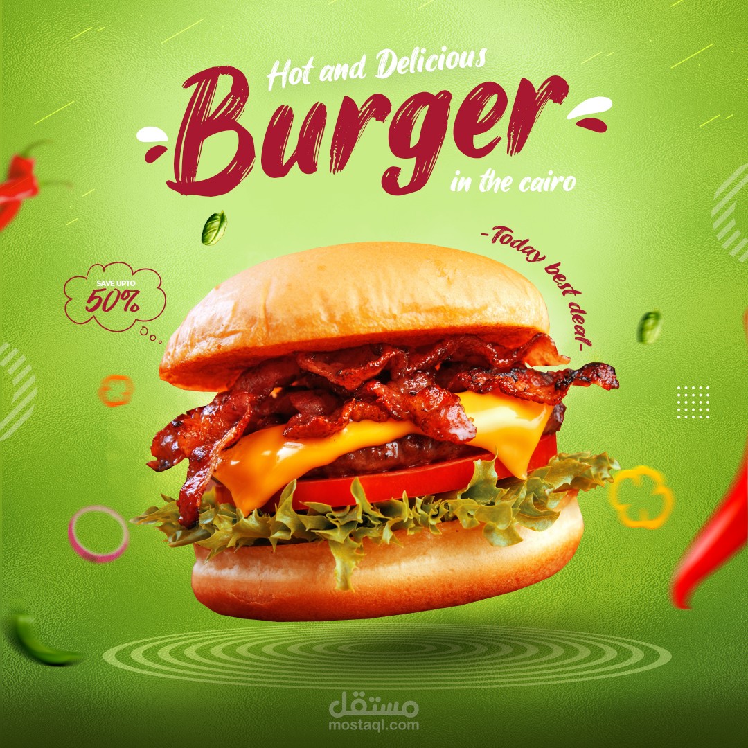 تصميمي للسوشيال ميديا فيس بوك لمنتج بشكل تفصيلي