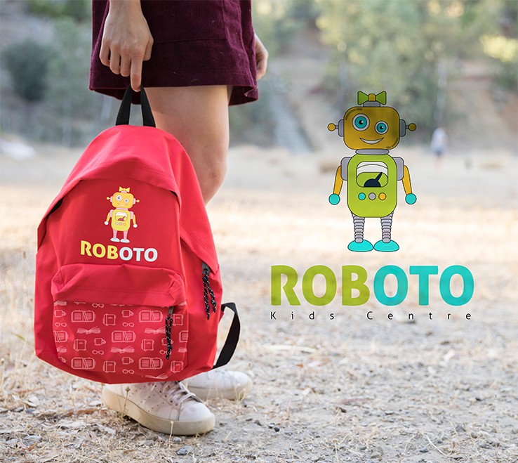 شعار ROBOTO "Kids Centre"