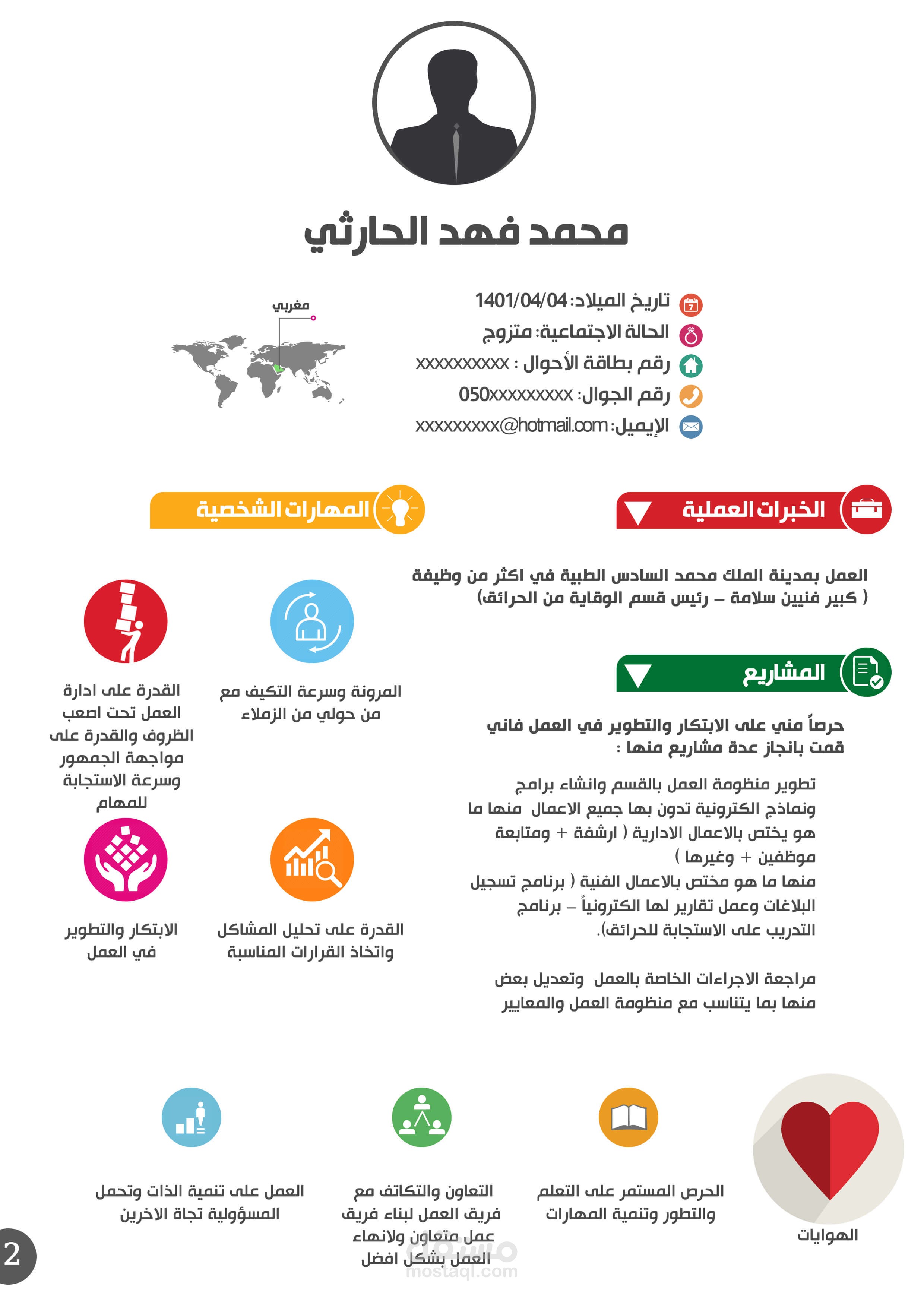 كتابة وتصميم سيرة ذاتية