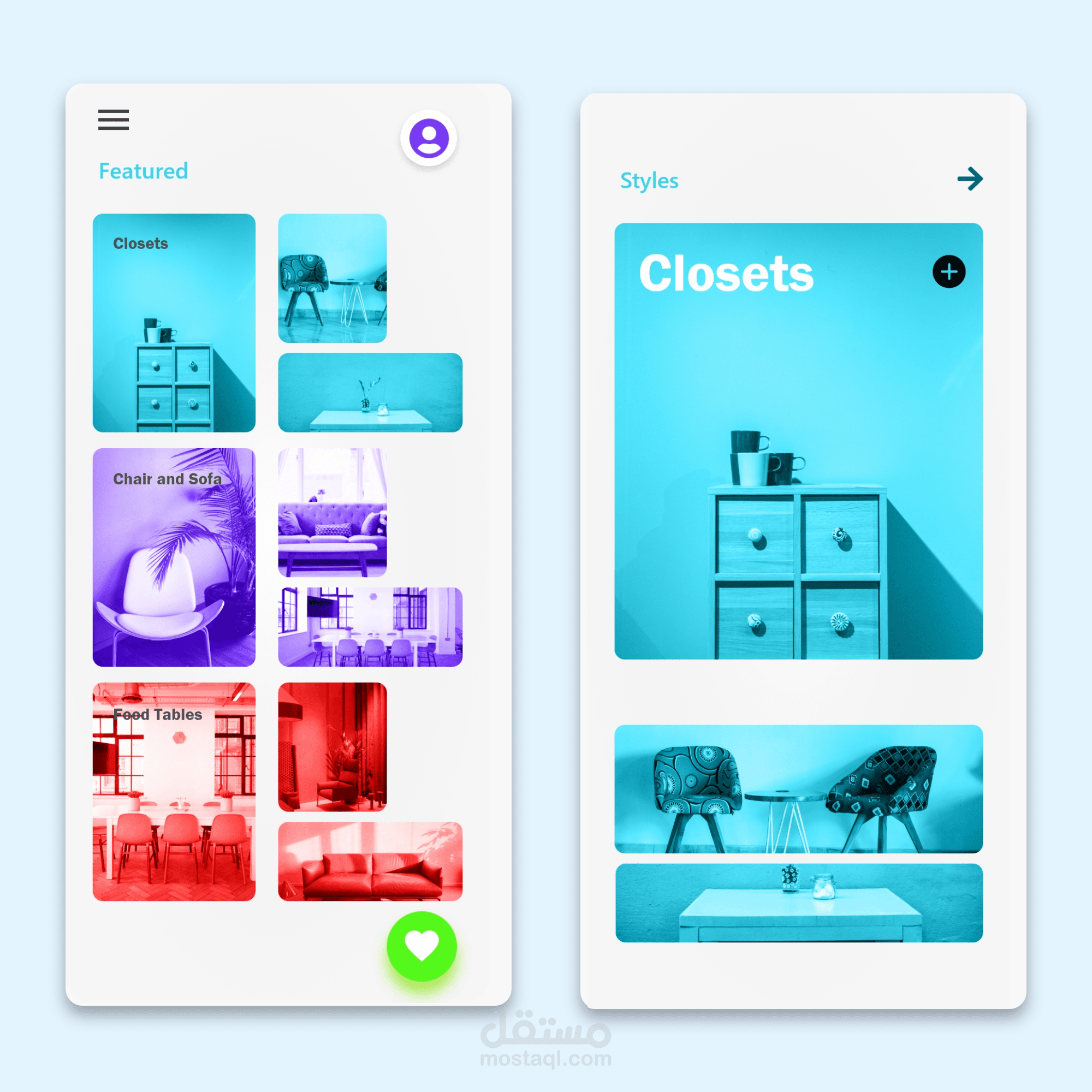 Furniture App Design Sneaks