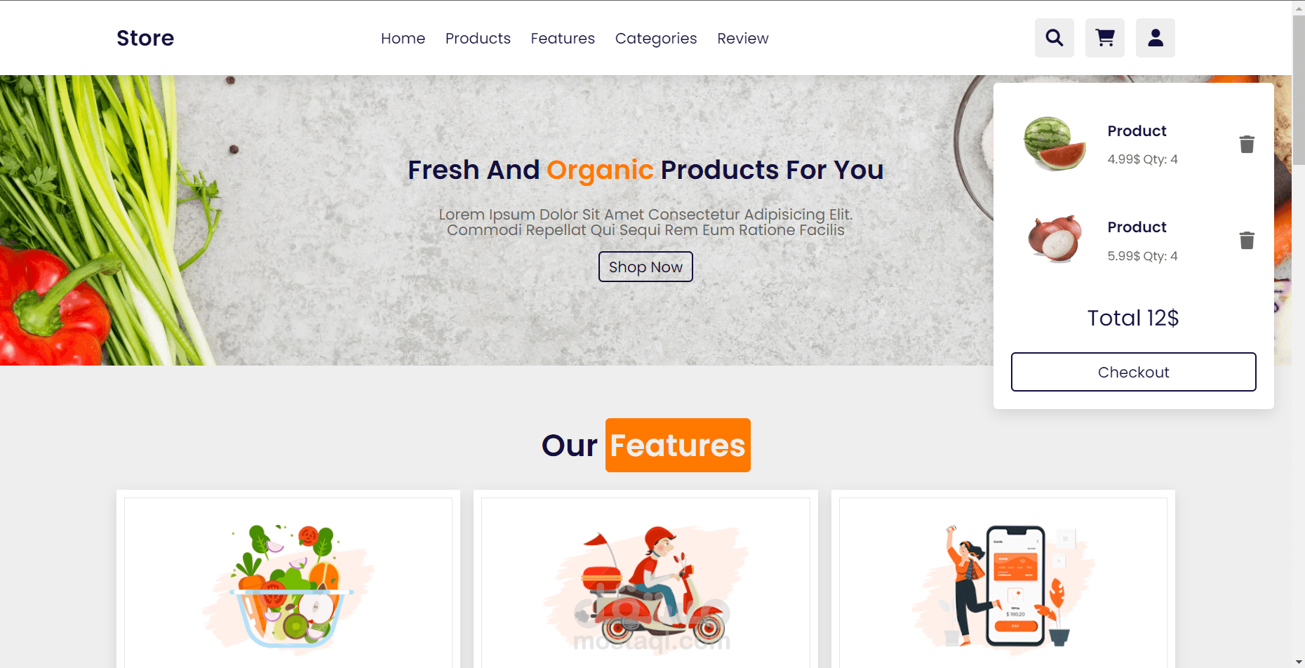 Grocery online store