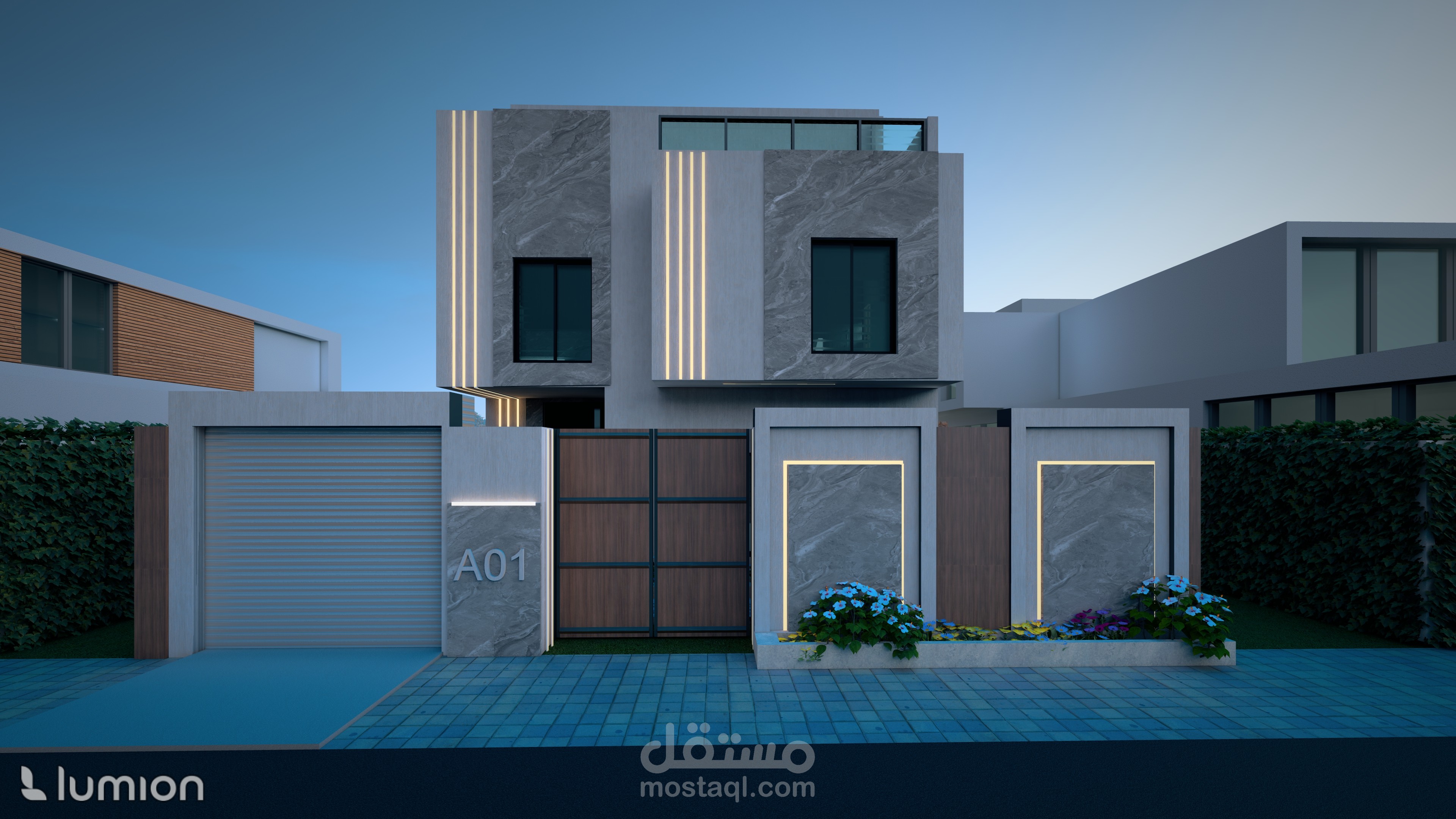 تصميم فيلا سكنية