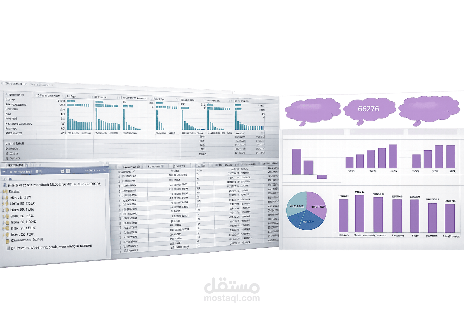 لوحة معلومات لمتابعة المبيعات والإيرادات باستخدام Excel