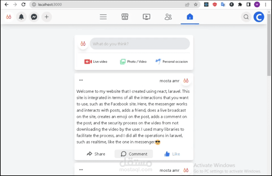 facebook clone