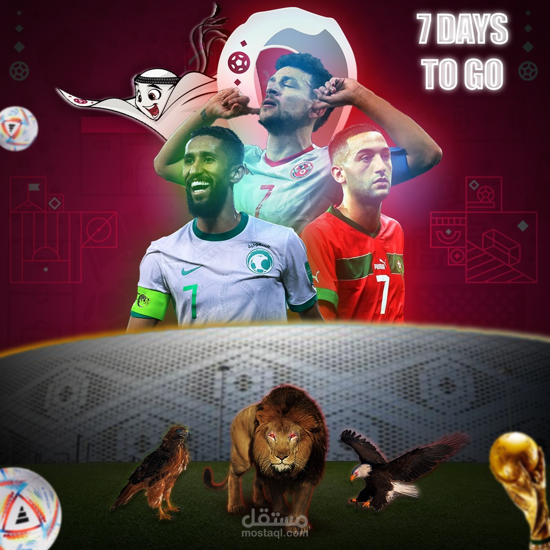 7 DAYS  TO GO SOCIAL MEDIA DESIGN