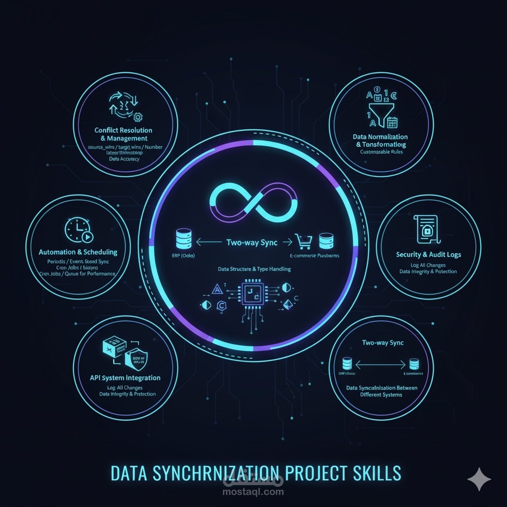 نظام مزامنة بيانات بين أنظمة مختلفة